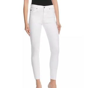 AG white skinny denim jeans